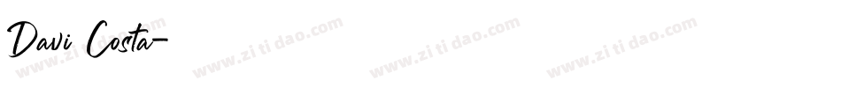 Davi Costa字体转换